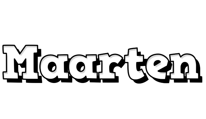 Maarten snowing logo