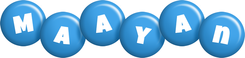 Maayan candy-blue logo