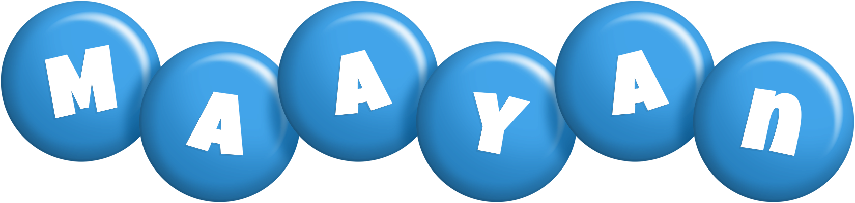 Maayan candy-blue logo