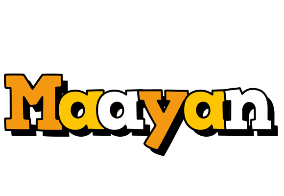 Maayan cartoon logo
