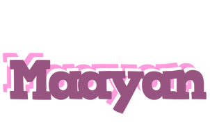 Maayan relaxing logo