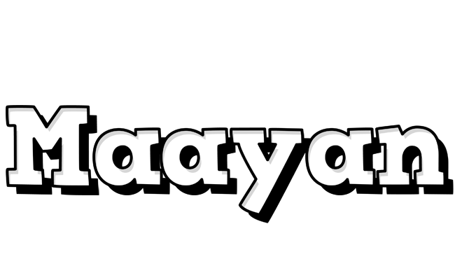 Maayan snowing logo