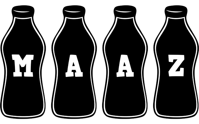 Maaz bottle logo