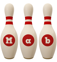 Mab bowling-pin logo