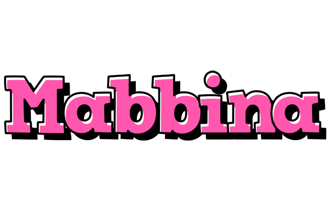 Mabbina girlish logo