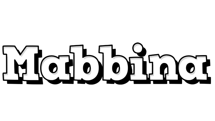 Mabbina snowing logo