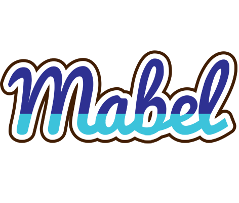 Mabel raining logo