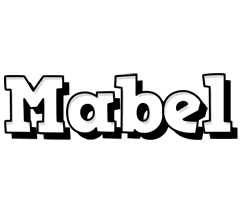 Mabel snowing logo