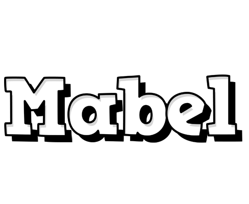 Mabel snowing logo