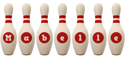 Mabelle bowling-pin logo