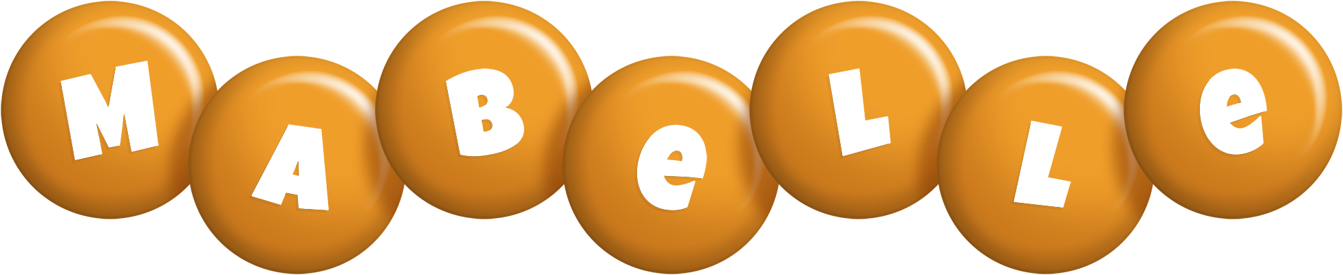 Mabelle candy-orange logo