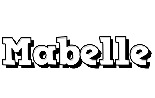 Mabelle snowing logo