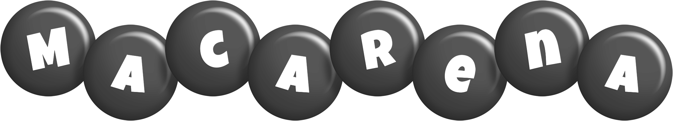Macarena candy-black logo