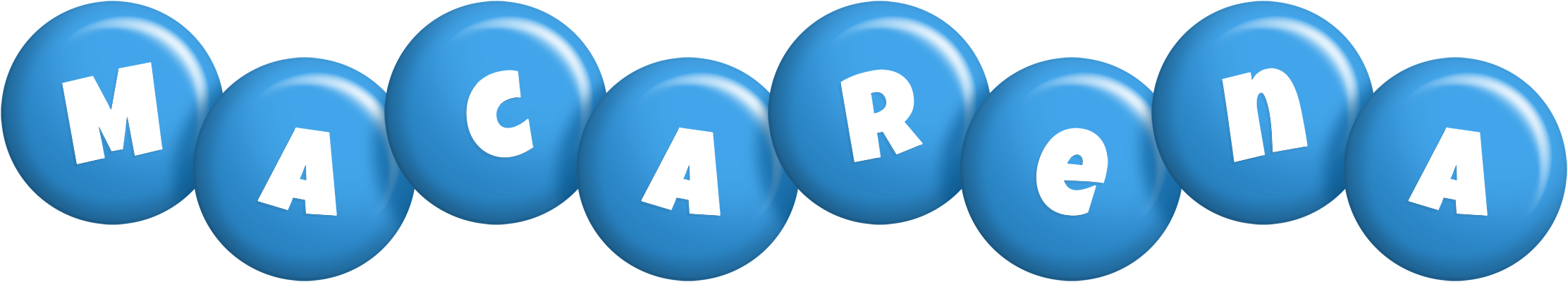 Macarena candy-blue logo