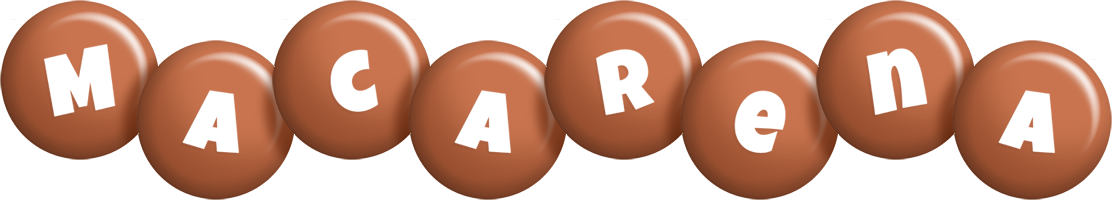 Macarena candy-brown logo