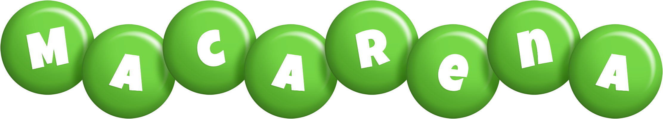 Macarena candy-green logo