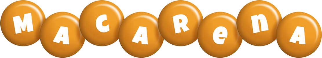 Macarena candy-orange logo