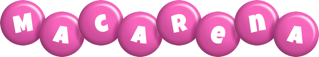 Macarena candy-pink logo