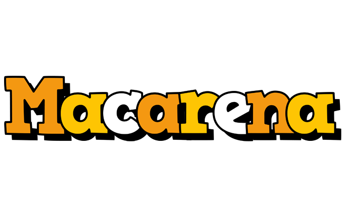 Macarena cartoon logo