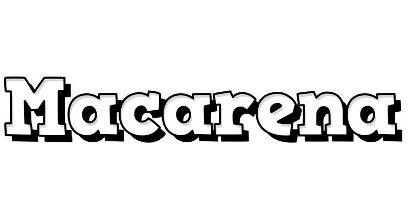 Macarena snowing logo