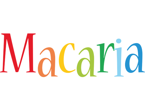 Macaria birthday logo