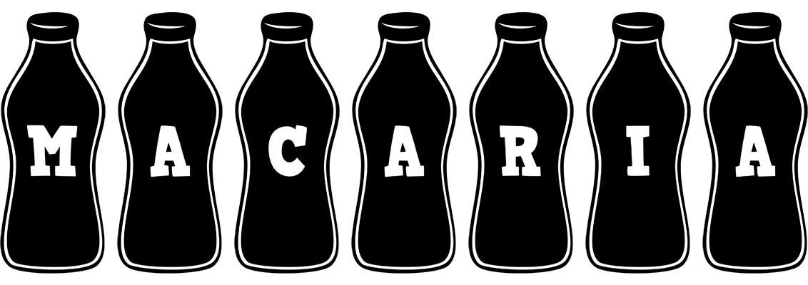 Macaria bottle logo