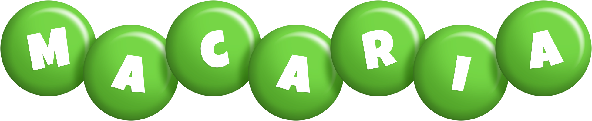 Macaria candy-green logo