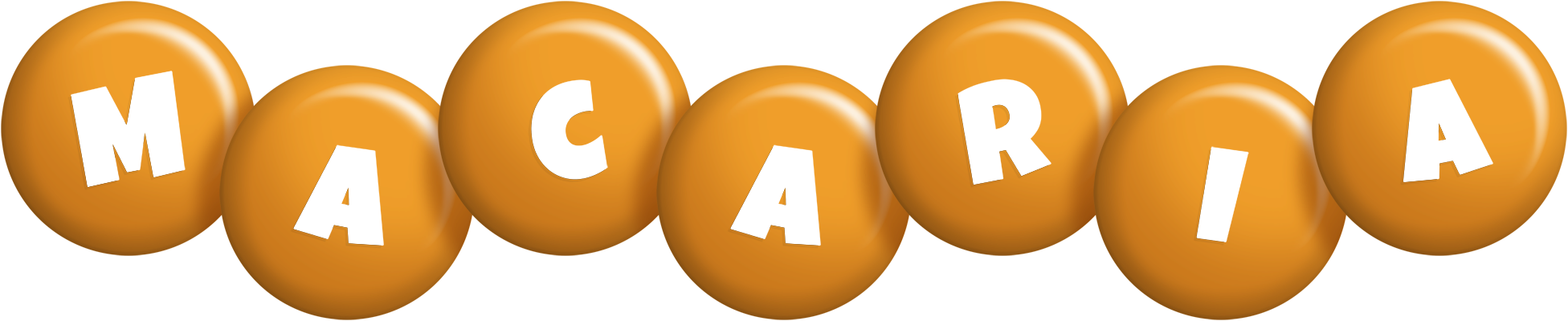 Macaria candy-orange logo