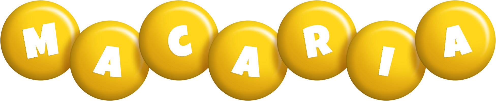 Macaria candy-yellow logo