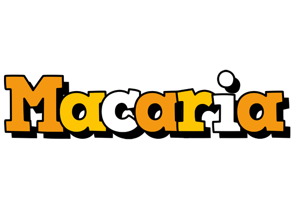 Macaria cartoon logo