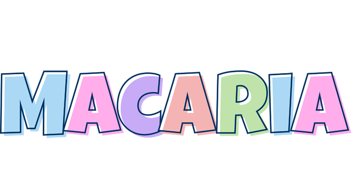 Macaria pastel logo