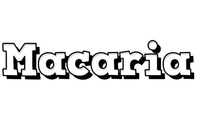 Macaria snowing logo