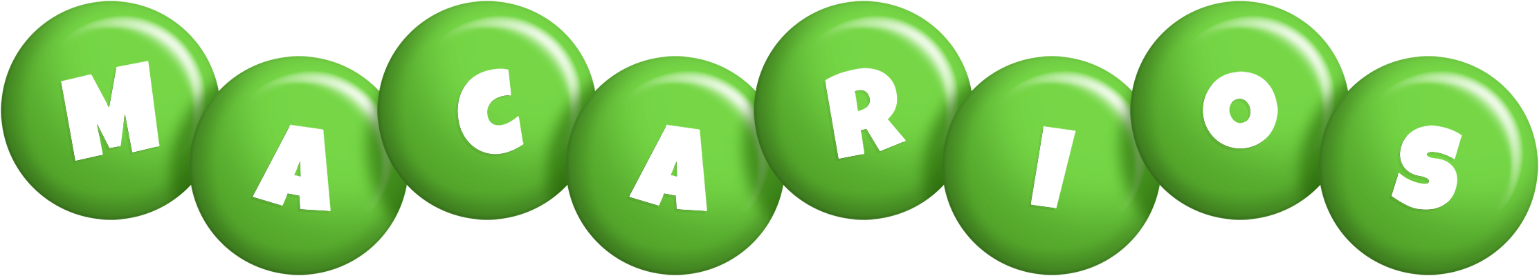 Macarios candy-green logo