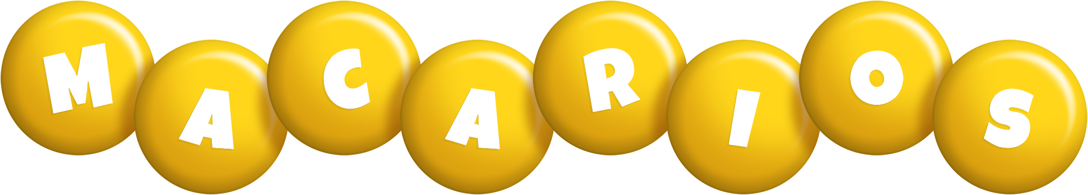 Macarios candy-yellow logo
