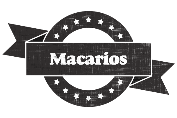 Macarios grunge logo