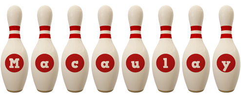 Macaulay bowling-pin logo