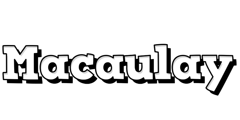 Macaulay snowing logo