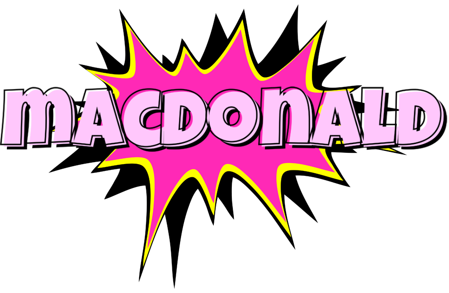 Macdonald badabing logo