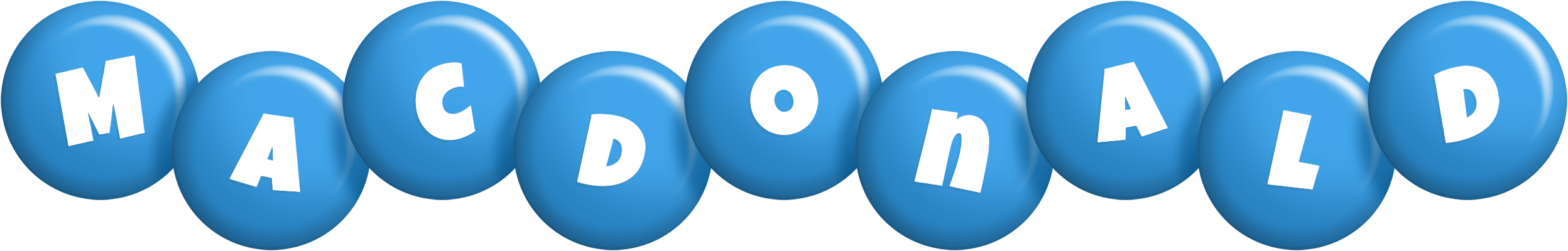Macdonald candy-blue logo