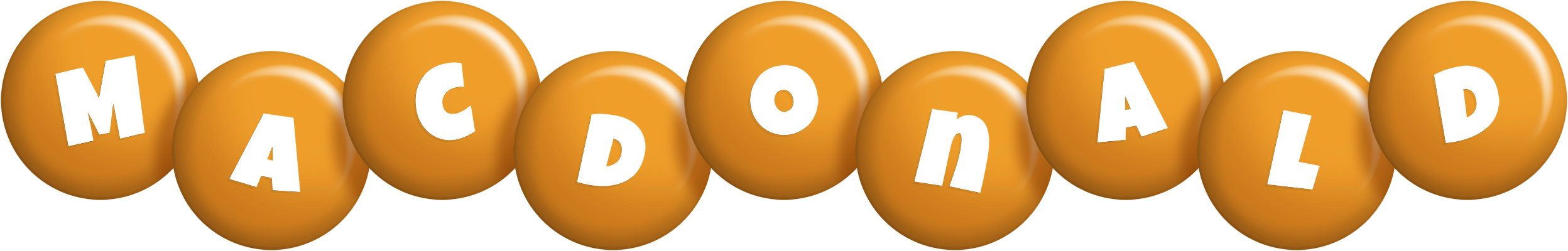 Macdonald candy-orange logo