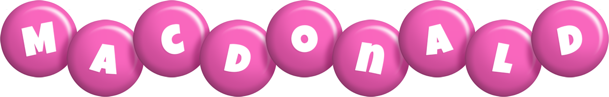 Macdonald candy-pink logo