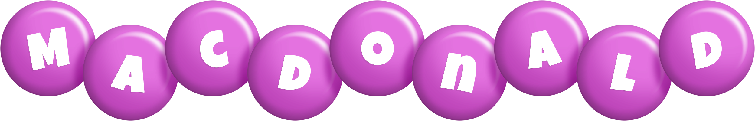 Macdonald candy-purple logo
