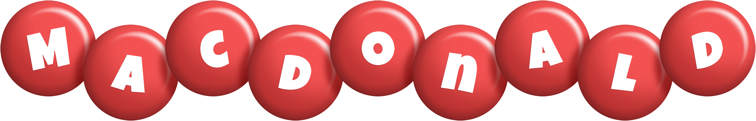 Macdonald candy-red logo