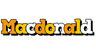 Macdonald cartoon logo
