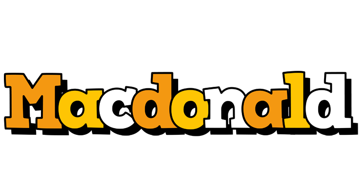Macdonald cartoon logo