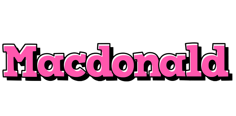 Macdonald girlish logo