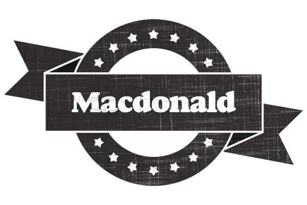 Macdonald grunge logo