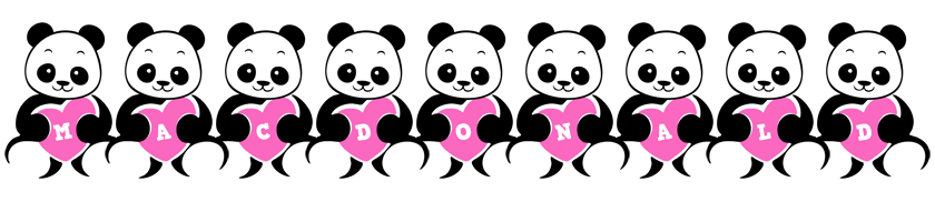Macdonald love-panda logo