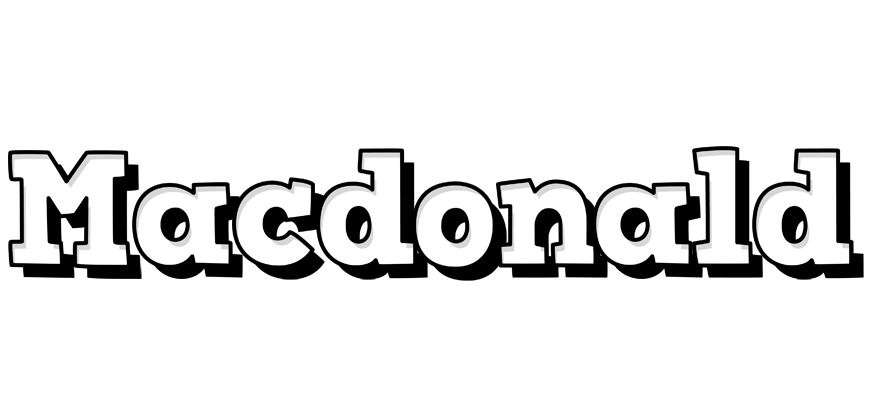 Macdonald snowing logo