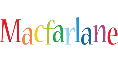 Macfarlane birthday logo